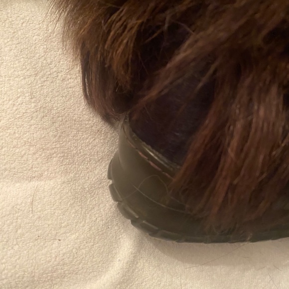 Oscar made in Italy brown  fur apres ski boot 37 - Picture 6 of 8